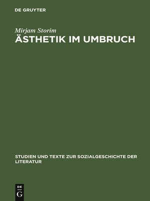 cover image of Ästhetik im Umbruch